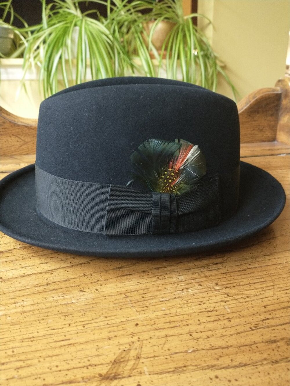 Vintage Biltmore Black Beaver Fedora Hat Size 7 Made in Canada